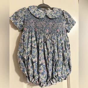 Cecil and Lou Floral One Piece with Smocked Blouse